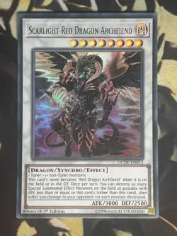 Yugioh: Scarlight Red Dragon Archfiend - DUDE-EN013 Ultra Rare 1st Edition NM - Image 1