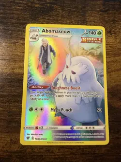 Pokemon TCG Abomasnow Sword & Shield - Astral Radiance TG01/TG30 Holo Rare - Image 1
