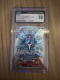 Pokemon TCG Paladin 111/108 Ruler of Black Flame SV3 Japanese CGC Gem Mint 10 - Image 1