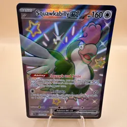 Pokemon Squawkabilly EX 223/091 NM Full Art Ultra Rare Shiny Paldean Fates - Image 1