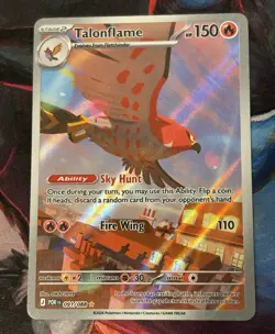 Talonflame 091/088: Perfect Order Illustration Rare Full Art Holo. NM Pokemon - Image 1