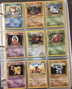 100 Card Vintage Pokemon Tcg Collection Lot WOTC Base-Neo 7 Holos 7 Rare HP/poor - Image 3
