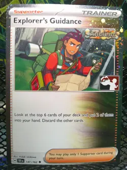 Explorer's Guidance 147/162 STAMPED Cosmos Holo Play! Pokemon Prize Pack NM - Image 1