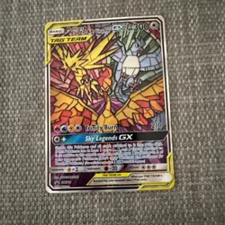 Moltres & Zapodos & Articuno GX Tag Team Full Art Pokemon Card - Image 1
