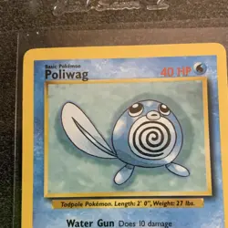 Pokemon TCG Poliwag Base Set 59/102 Common Regular Unlimited English 1999 40HP - Image 3