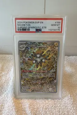 2024 Pokemon Magneton Surging Sparks ETB Promo SVP EN #159 PSA 10 Gem Mint - Image 1