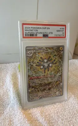 2024 Pokemon Magneton Surging Sparks ETB Promo SVP EN #159 PSA 10 Gem Mint - Image 2