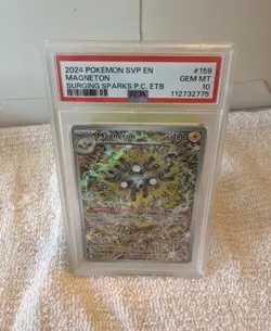 2024 Pokemon Magneton Surging Sparks ETB Promo SVP EN #159 PSA 10 Gem Mint - Image 3