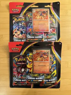 LOT OF 2 Pokemon Chaos Rising 3 Pack Blister Charmeleon Brand New Sealed - Image 1