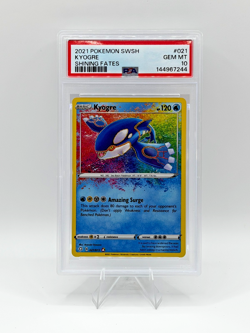 2021 Pokemon Sword & Shield - Shining Fates Kyogre #021 - PSA 10 - Image 1
