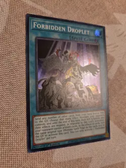 Forbidden Droplet RA01 Super Rare Yugioh 25th Anniversary Rarity Collection Mint - Image 2
