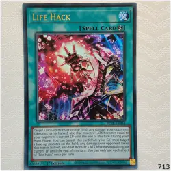 Life Hack - BLTR-EN041 - Ultra Rare 1st Edition Yugioh - Image 1