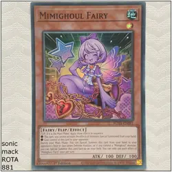 Mimighoul Fairy - ROTA-EN091 - Super Rare 1st Edition Yugioh - Image 1