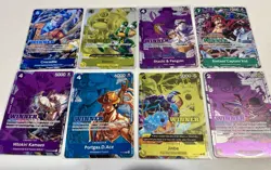 One Piece Winner Lot of 8 Cards NM Portgas.D.Ace, Charlotte Katakuri, Crocodile - Image 1