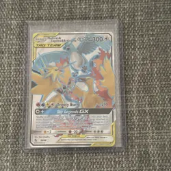 Hidden Fates Moltres Zapdos Articuno GX Ultra Rare Holo Card 66/68 Tag Team - Image 1