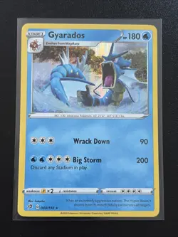 Gyarados Rebel Clash 40/192 HOLO RARE card 2020 Pokemon - Image 1