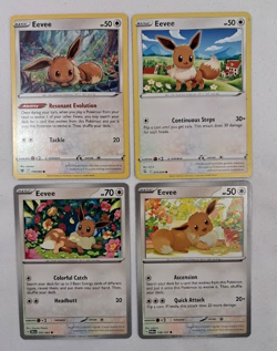 Pokemon TCG Eevee Collection From 4 Different Art/Sets English Cards NM - Image 1