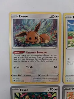 Pokemon TCG Eevee Collection From 4 Different Art/Sets English Cards NM - Image 2