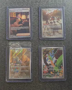 Pokemon TCG 151 Mr. Mime, Giovanni's Charisma Mixed Card Lot Of 4 - Image 1