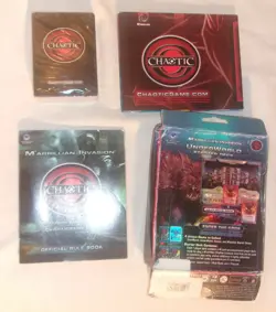 CHAOTIC TRADING CARD GAME SEALED DECK, MAP, RULE BOOK FIRST EDITION M'ARRILLIAN - Image 1