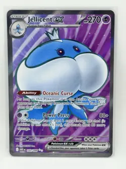Pokemon TCG White Flare Jellicent EX Full Art Card 160/086 Rare NM Condition - Image 1