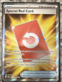 Pokemon TCG Special Red Card 113/086 CRI Trainer-Item Full Art Holo Rare GEM - Image 1