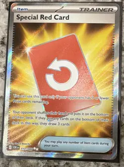 Pokemon TCG Special Red Card 113/086 CRI Trainer-Item Full Art Holo Rare GEM - Image 3