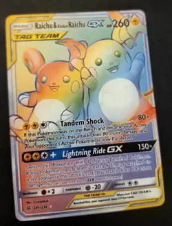 Pokemon TCG TAG TEAM GX 3-Card Lot Holo English 2019 Team Up Cosmic Eclipse - Image 5