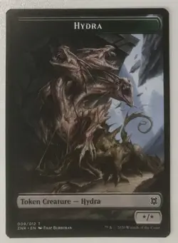 HYDRA Token 009 Zendikar Rising MTG Magic the Gathering ZNR - Image 1