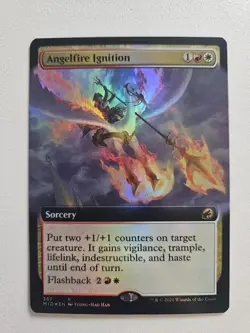 MTG Angelfire Ignition (Extended Art) Innistrad: Midnight Hunt Foil - Image 1