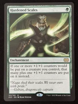 1x MTG Hardened Scales - Double Masters 2022 (2X2) #151 - Magic the Gathering - Image 1