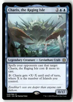 Charix, the Raging Isle 49 Rare Zendikar Rising Magic: The Gathering Near Mint - Image 1