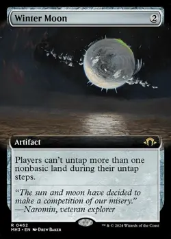 1 x Winter Moon - Foil - Extended Art - Modern Horizons 3 - Light Play - MTG - Image 1