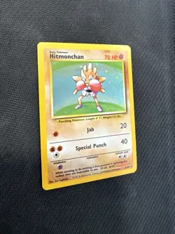 HITMONCHAN - 1999 Base Set 7/102 - Pokemon Card 151 WOTC - NEAR MINT - Image 3