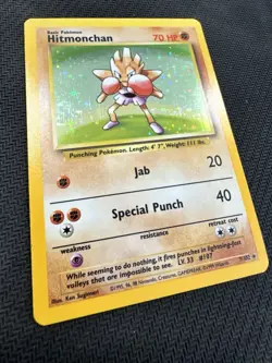 HITMONCHAN - 1999 Base Set 7/102 - Pokemon Card 151 WOTC - NEAR MINT - Image 5
