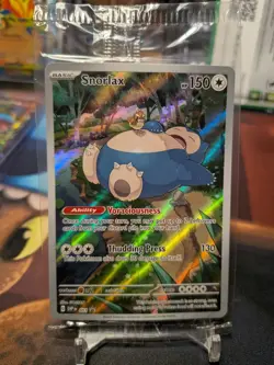 Snorlax SVP 051 Illustration Rare - Pokemon 151 ETB Black Star Promo Sealed NM - Image 1