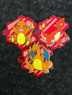Pokemon TCG Chinese 151 Puzzle Fridge Magnet Charmander Charizard Lot*3 CP08 - Image 1
