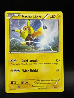 Pikachu Libre Non Holo 14/30 XY Trainer Kit Pokemon NM - Image 1
