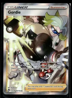 Gordie TG24/TG30 Ultra Rare Silver Tempest Trainer Gallery Pokemon NM/M - Image 1