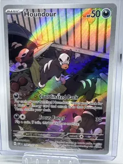 Houndour 204/197 Illustration Rare – Scarlet & Violet Pokemon TCG - Image 1