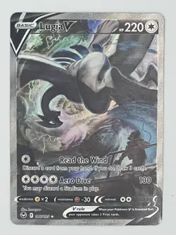 Lugia V Alt Art #186/195 Silver Tempest LP Pokemon - Image 1