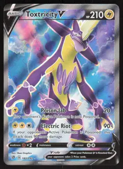 Toxtricity V 182/192 Ultra Rare Rebel Clash Pokemon Near Mint - Image 1