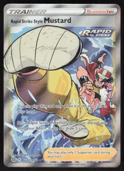Rapid Strike Style Mustard TG27/TG30 Brilliant Stars Trainer Gallery Pokemon NM - Image 1