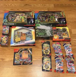 Pokemon TCG Lot Prismatic, Ascended, Mega Zygarde, Chaos Rising, PE ETB Sealed - Image 1
