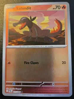 Salandit 015/088 Reverse Holo Common Mega Evolution: Perfect Order Pokemon TCG - Image 1