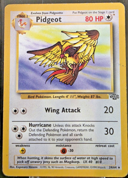 Pidgeot 24/64 Jungle Vintage WOTC LP Pokemon TCG - Image 1