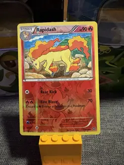 Pokemon TCG XY Steam Siege - Rapidash #017/114 - Reverse Holo Uncommon - Image 1