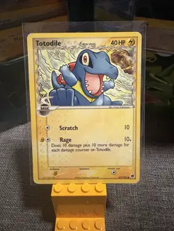 Pokemon TCG Totodile EX Dragon Frontiers 67/101 Regular Common - Delta Species - Image 1