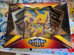 Pokemon TCG Shining Fates Pikachu V Collection Box - NEW FACTORY SEALED - Image 1