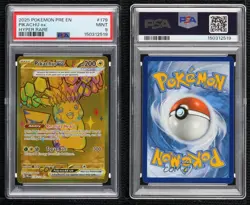 Hyper Rare - Pikachu ex Pokemon Prismatic Evolutions PRE PSA 9 MINT - Image 3